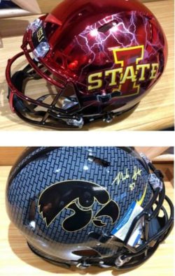 Iowa Football helmets