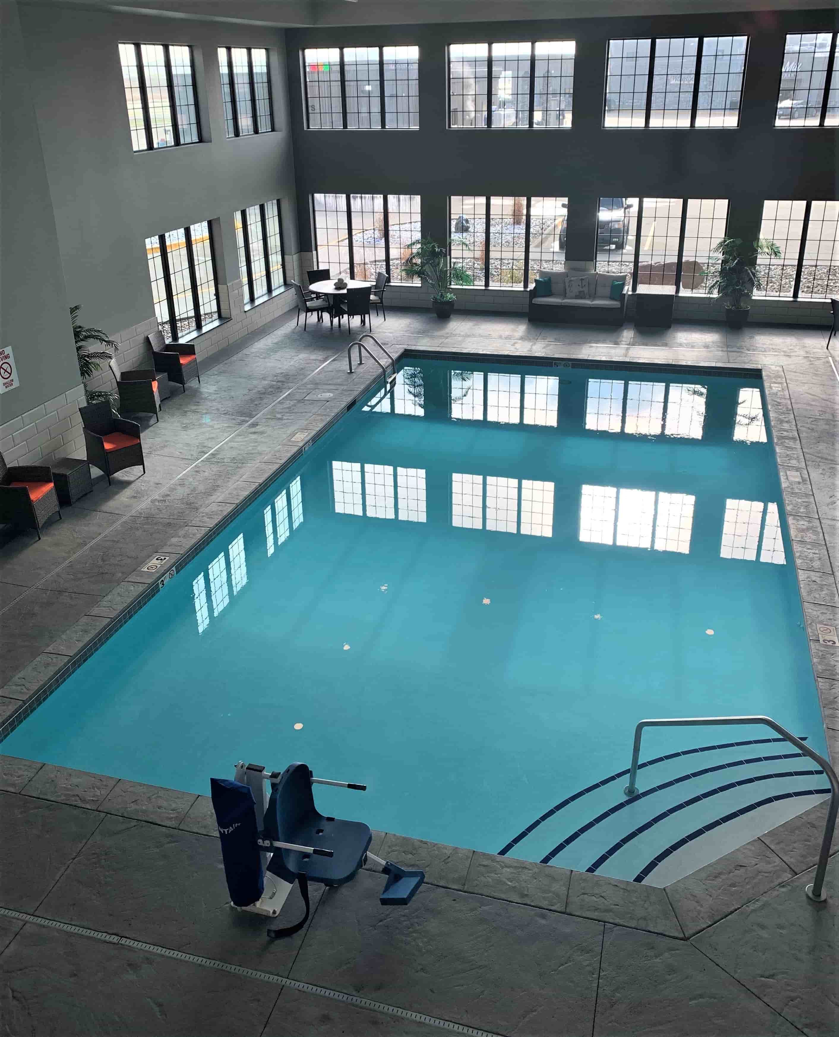 indoor pool at Blue Grass Inn and Suites