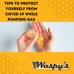 This article provides tips for avoiding COVID-19 while pumping gas, such as hand sanitizer.