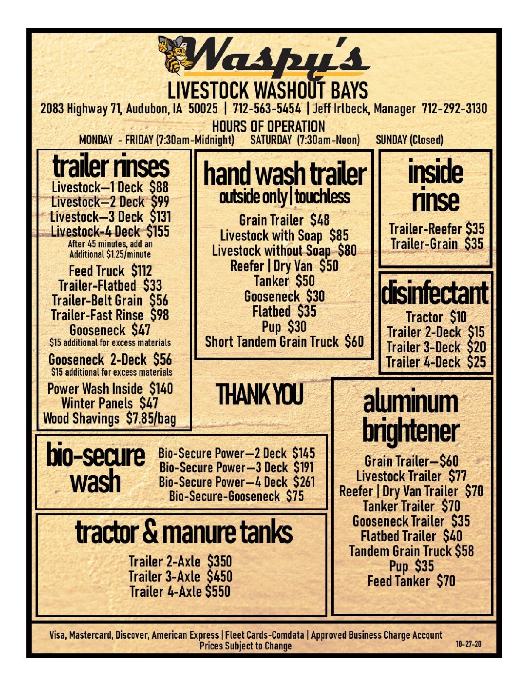 Truck Wash | Waspy's Truck Stop