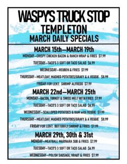 March daily specials
