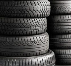 stack of black tires for cars trucks and suvs
