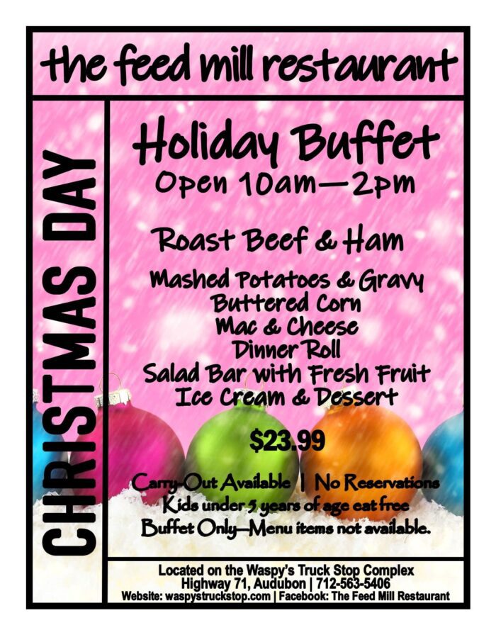 Christmas Day Buffet at The Feed Mill Restaurant