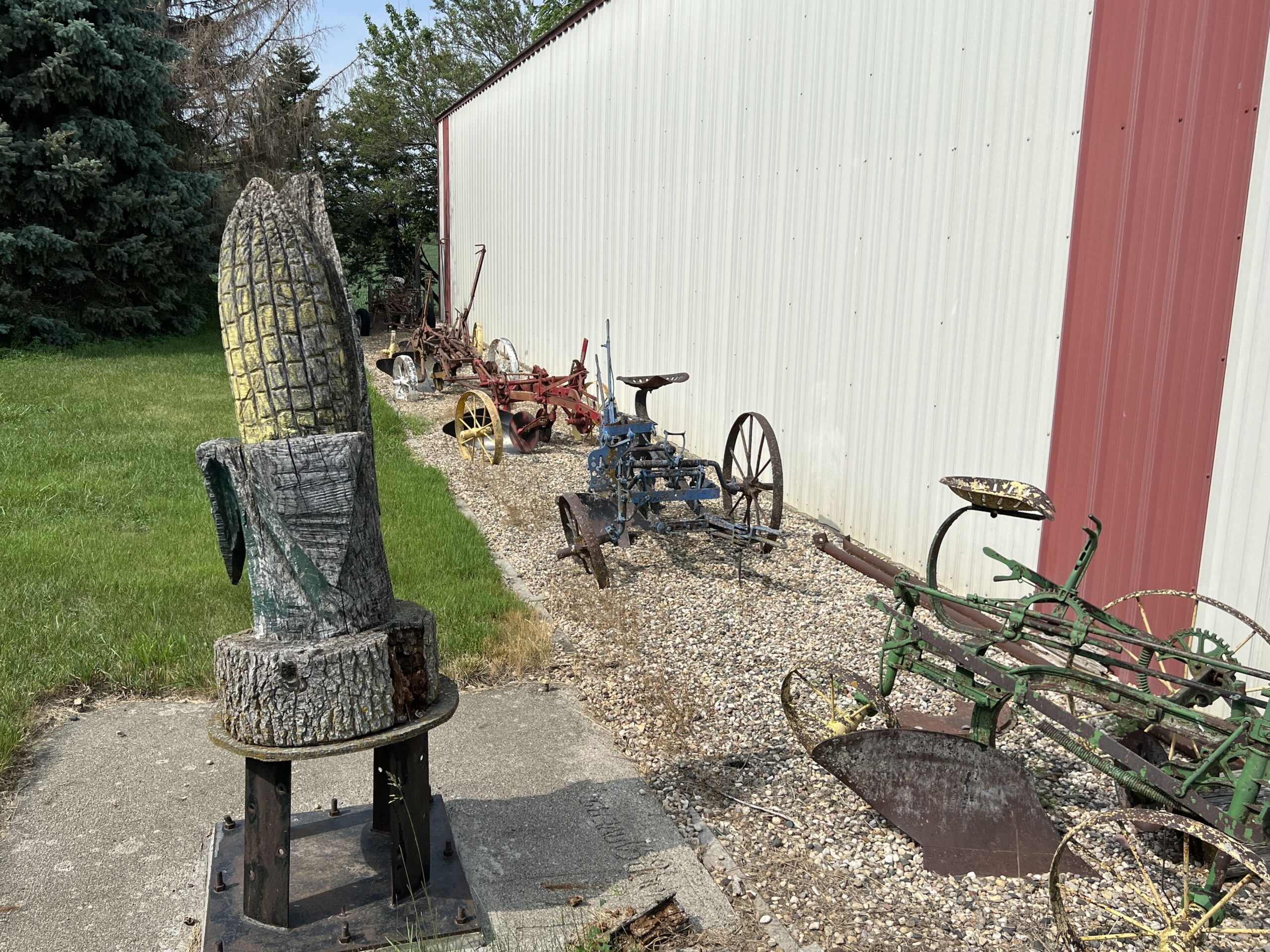 Corn statue at Nathaniel Hamlin Park