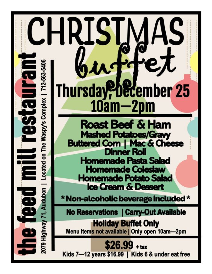 Christmas Buffet Menu 2025
