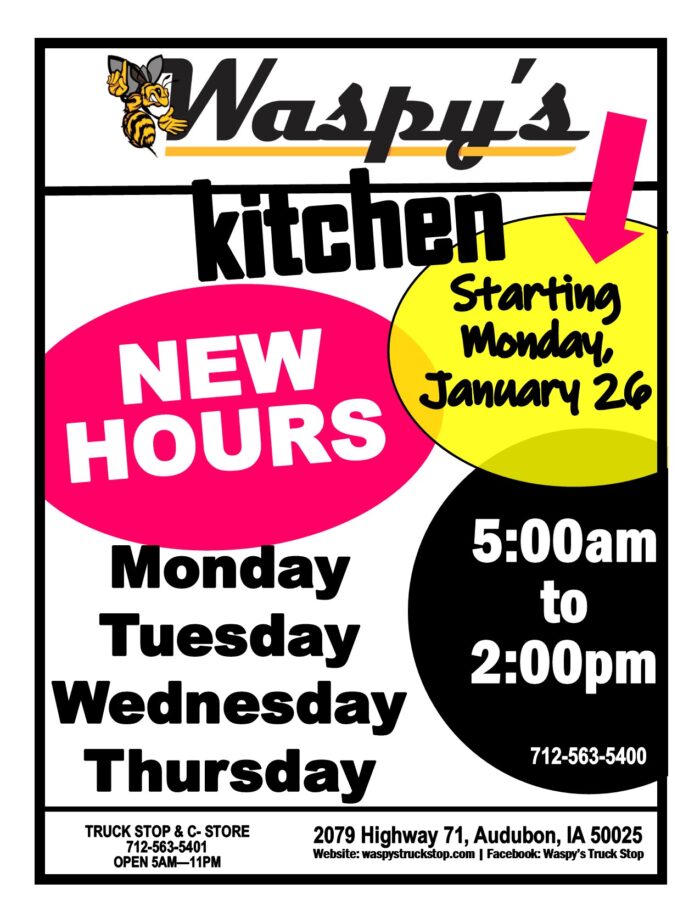 Audubon Kitchen Hours