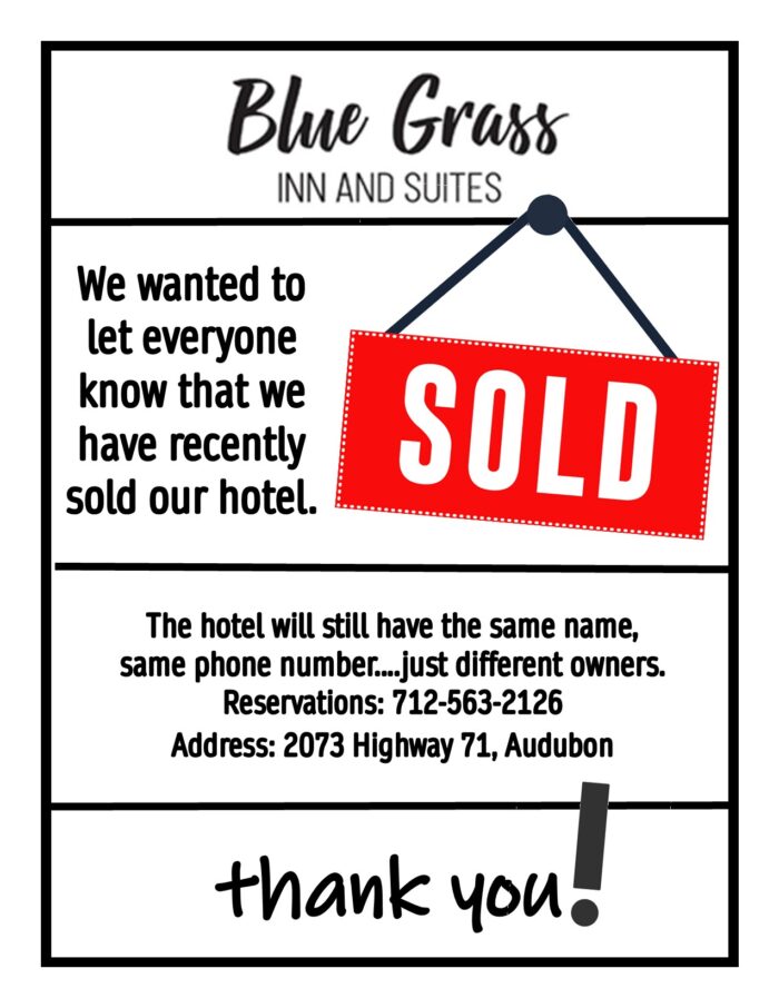 Blue Grass Inn and Suites is sold