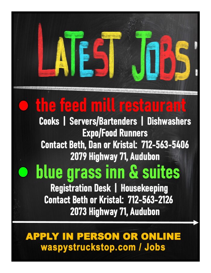 latest job announcement help wanted at The Feed Mill and Hotel